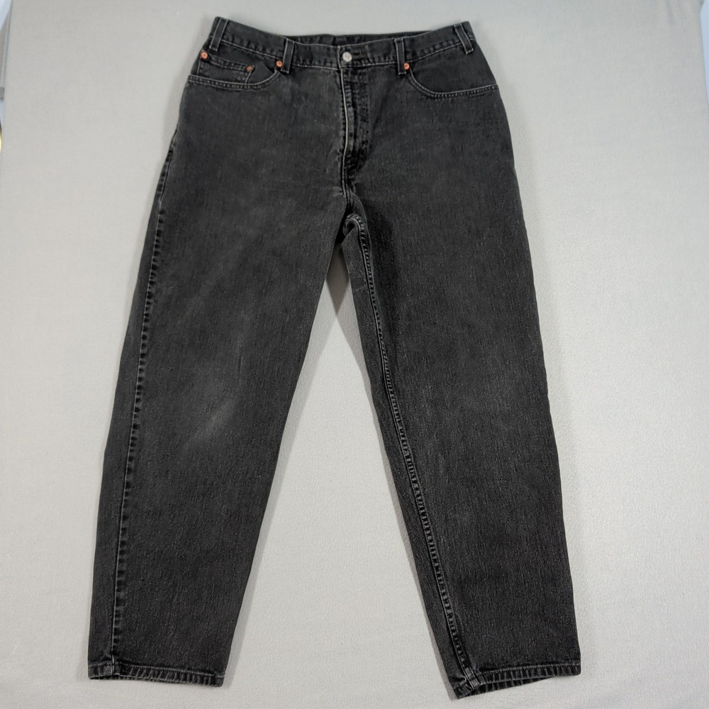 Vintage Levi's Jeans Mens 38x32 Black 560 Loose Fit Tapered Leg Denim Casual